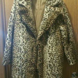 Just Fab faux fur coat